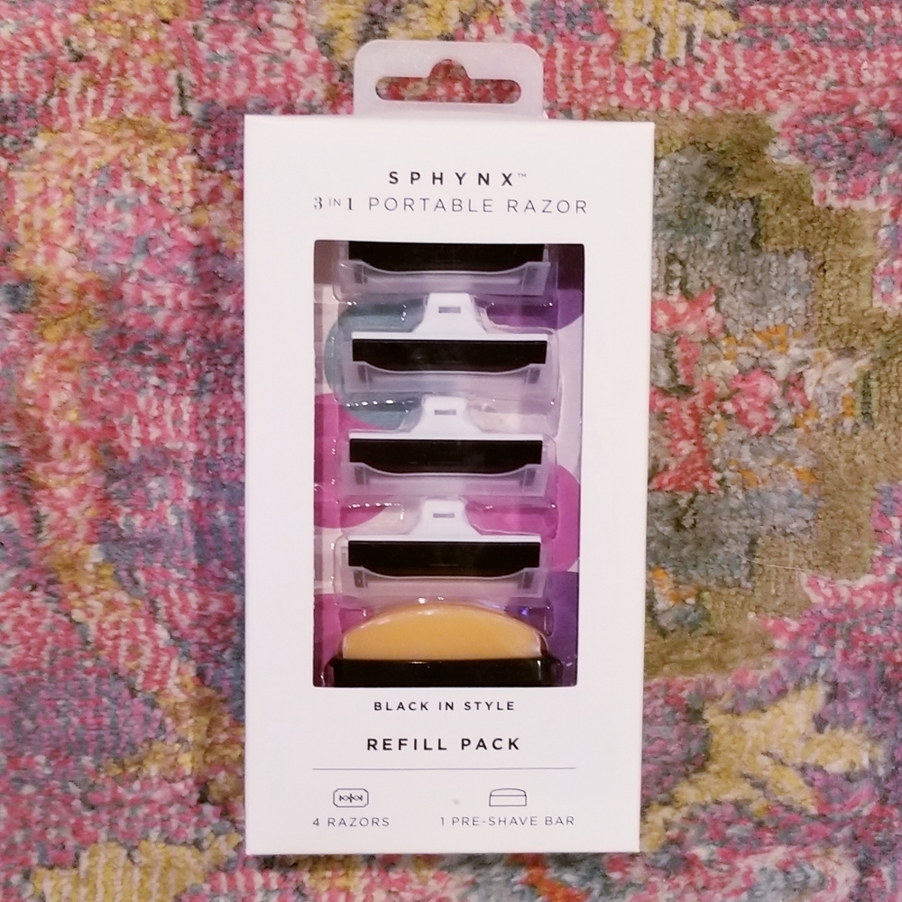Sphynx 4-Count Portable Razor Refill